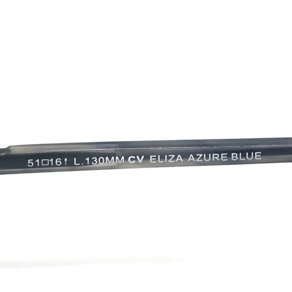 Clear Vision Eyeglasses Frames ELIZA AZURE BLUE Cat Eye Wire Rim 51-16-130